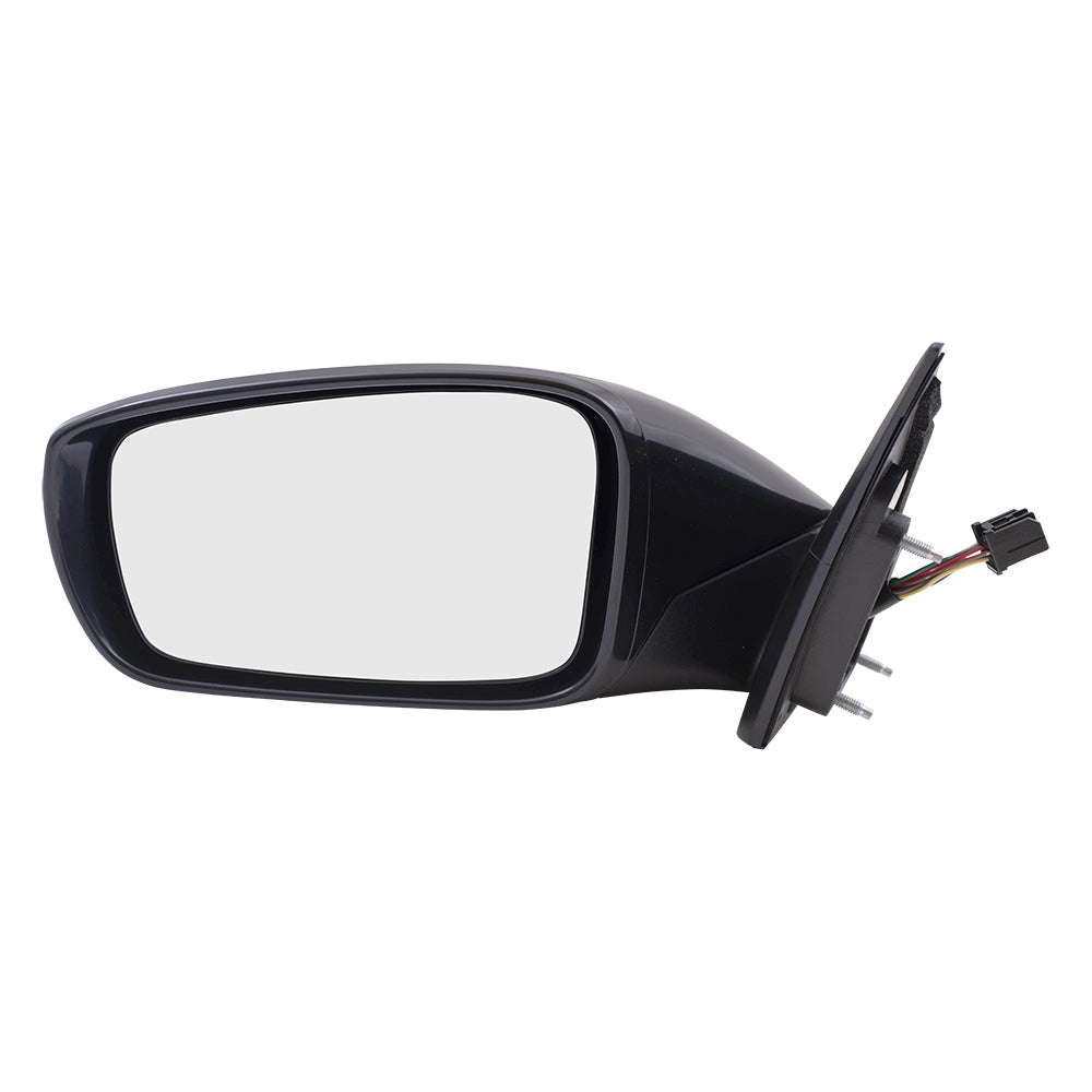 Brock Replacement Drivers Side Power Mirror w/ Heat Signal Compatible with 2011-2015 Sonata Hybrid