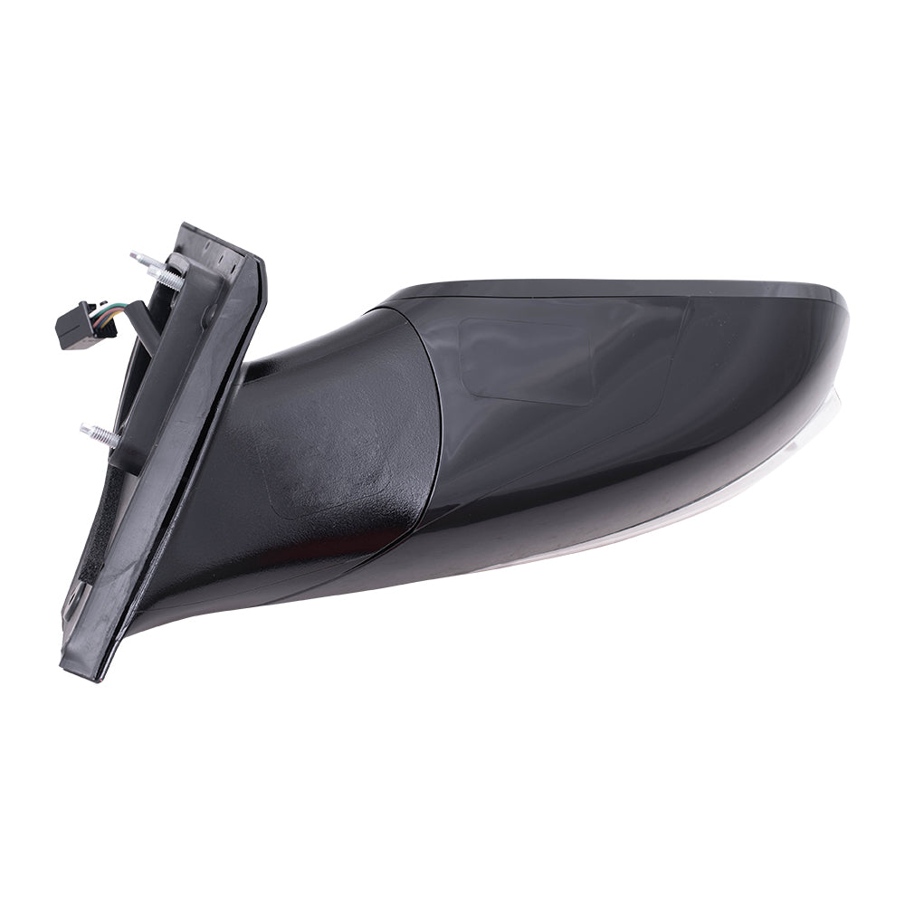 Brock Replacement Passengers Side Power Mirror w/ Heat Signal Compatible with 2011-2015 Sonata Hybrid