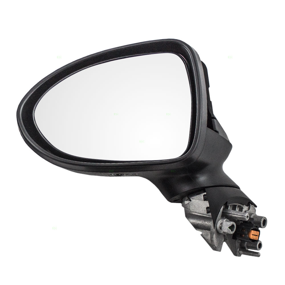 Brock Replacement Drivers Power Side View Mirror Heated Ready-to-Paint Compatible with 2014-2017 Rio Rio5 87610-1W141