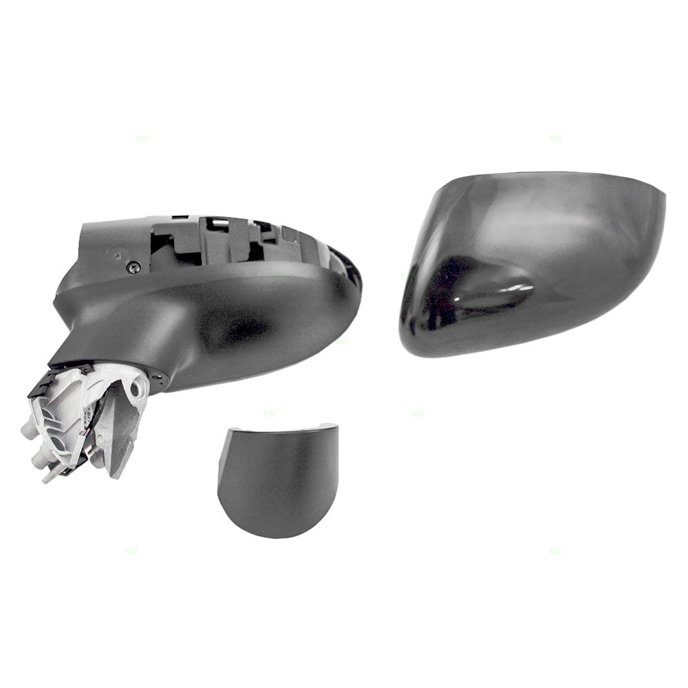 Brock Replacement Drivers Power Side View Mirror Heated Ready-to-Paint Compatible with 2014-2017 Rio Rio5 87610-1W141