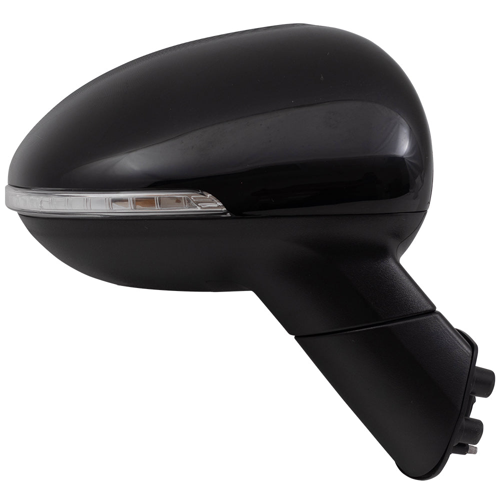 Brock Replacement Passengers Power Folding Side View Mirror Heated Signal Compatible with 14-17 Rio & Rio5 KI1321188 876201W151