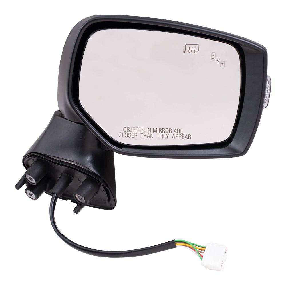 Brock Replacement Driver and Passenger Side Power Mirrors Paint to Match Black Covers with Heat, Signal and Blind Spot Detection Compatible with 2015-2017 Outback & 2015-2017 Legacy