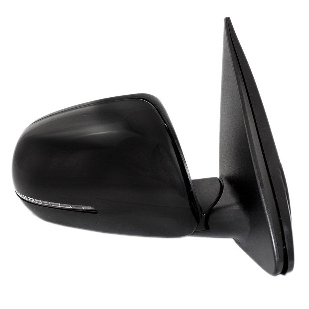 Brock Replacement Passengers Power Side View Mirror Heated Signal Smooth Compatible with 2011-2013 Forte 876201M005