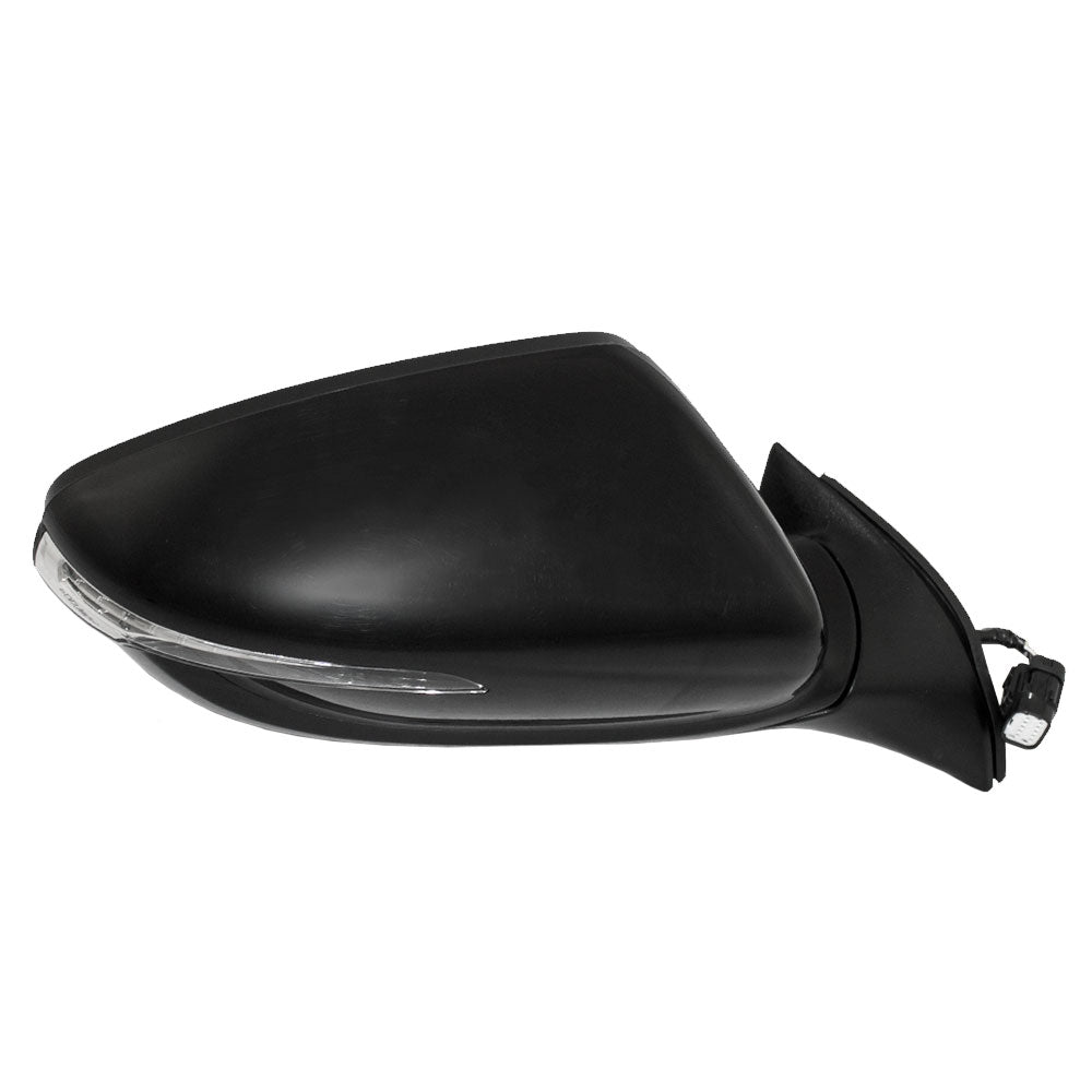 Brock Replacement Passengers Power Side View Mirror Heated Signal Ready-to-Paint Compatible with 14-16 Forte 87620A7210