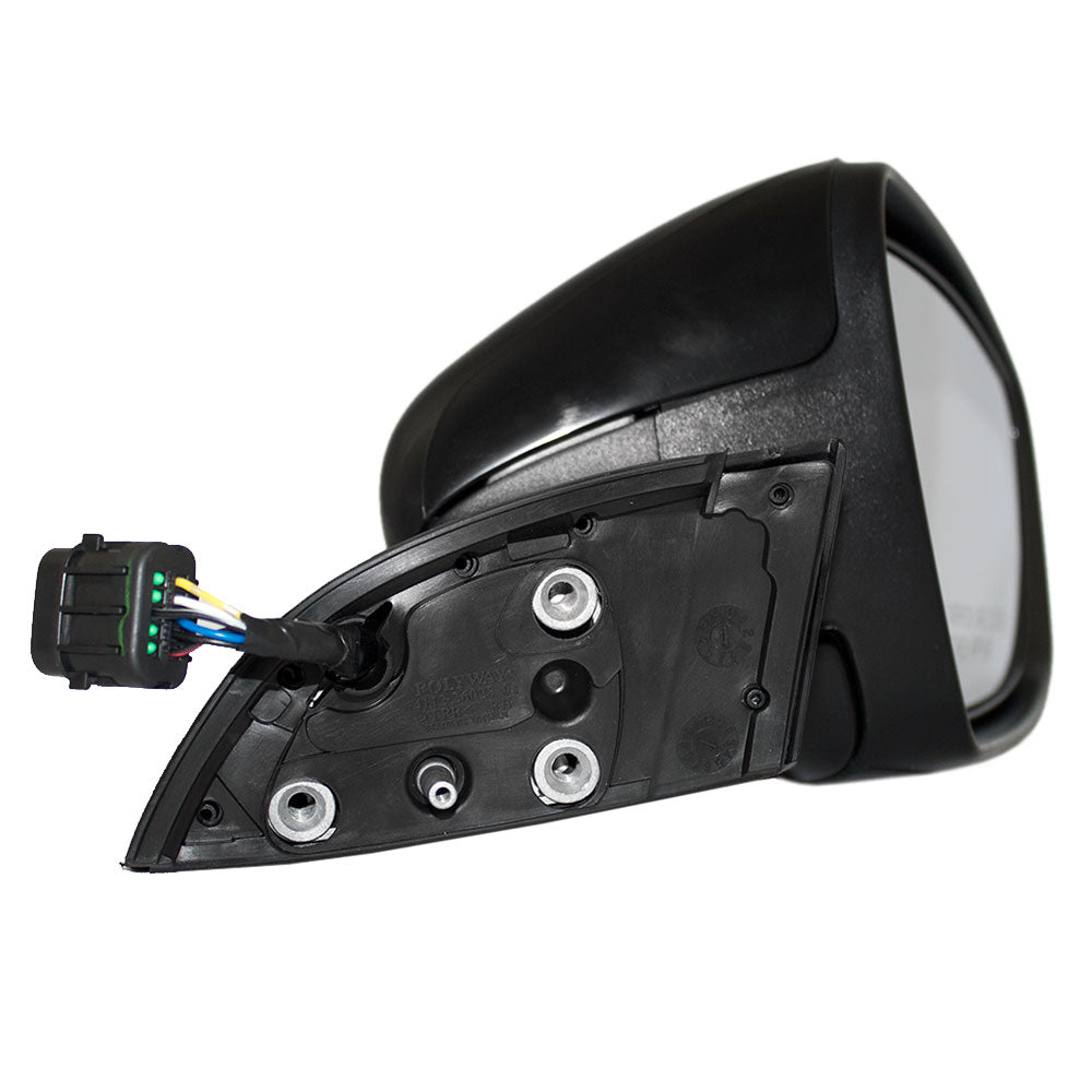 Brock Replacement Passengers Power Side View Mirror Heated Signal Ready-to-Paint Compatible with 14-16 Forte 87620A7210