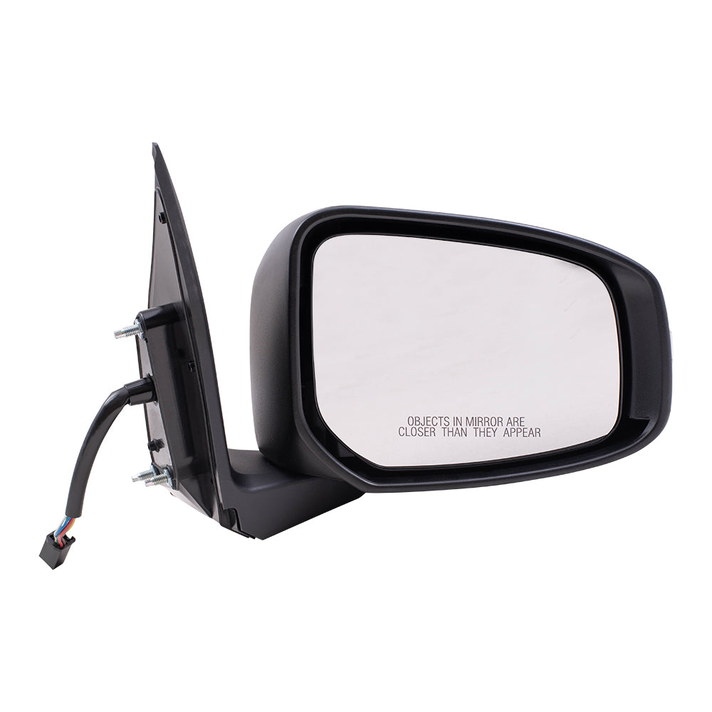 Brock Replacement Passenger Side Power Mirror Paint to Match Black with Heat and Signal Compatible with 2015-2020 Mirage & 2017-2020 Mirage G4 GT/SEL