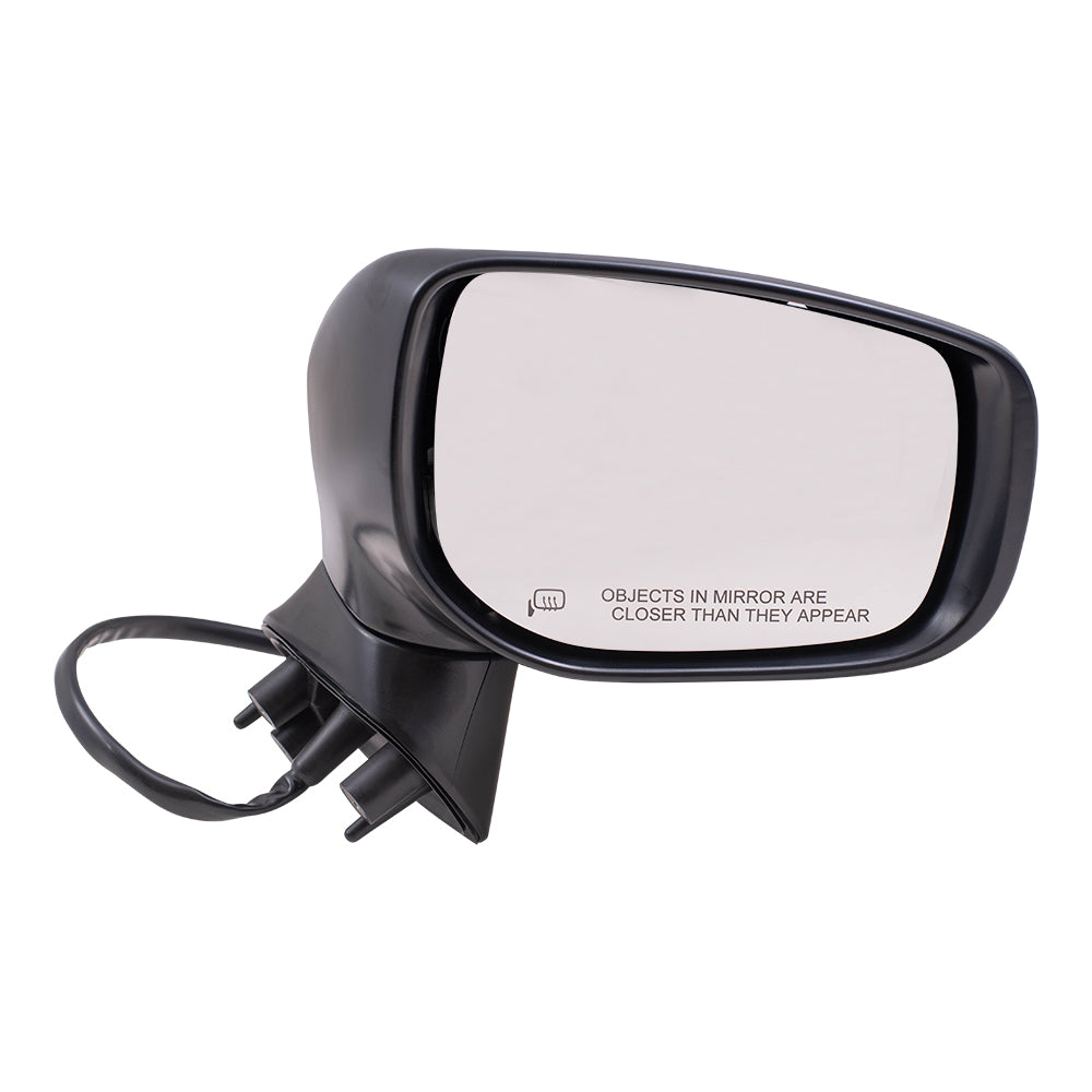 Brock Replacement Driver and Passenger Side Power Mirrors with Paint to Match Black Base & Silver Cover with Heat and Signal without Blind Spot Detection Compatible with 2018-2019 Legacy