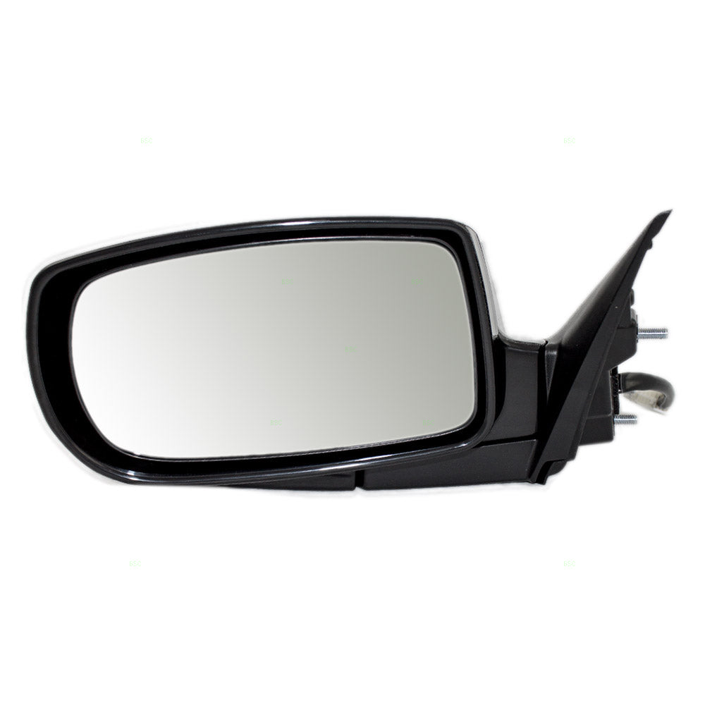 Brock Replacement Driver Side Foldaway Power Mirror Paint to Match Black with Heat without Signal Compatible with 2010-2016 Genesis Coupe