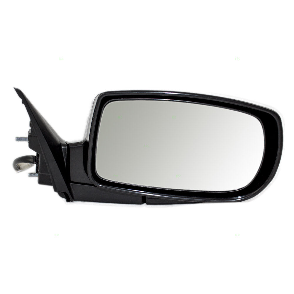 Brock Replacement Passenger Side Foldaway Power Mirror Paint to Match Black with Heat without Signal Compatible with 2010-2016 Genesis Coupe