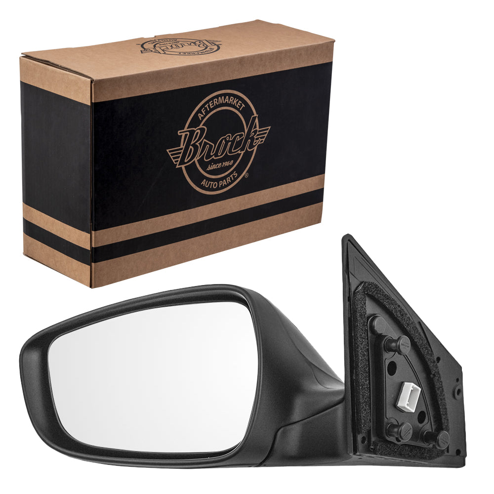 Brock Replacement Drivers Power Side View Mirror Heated Signal with Blind Spot Glass Compatible with 2014-2016 Elantra Sedan 87610-3X690