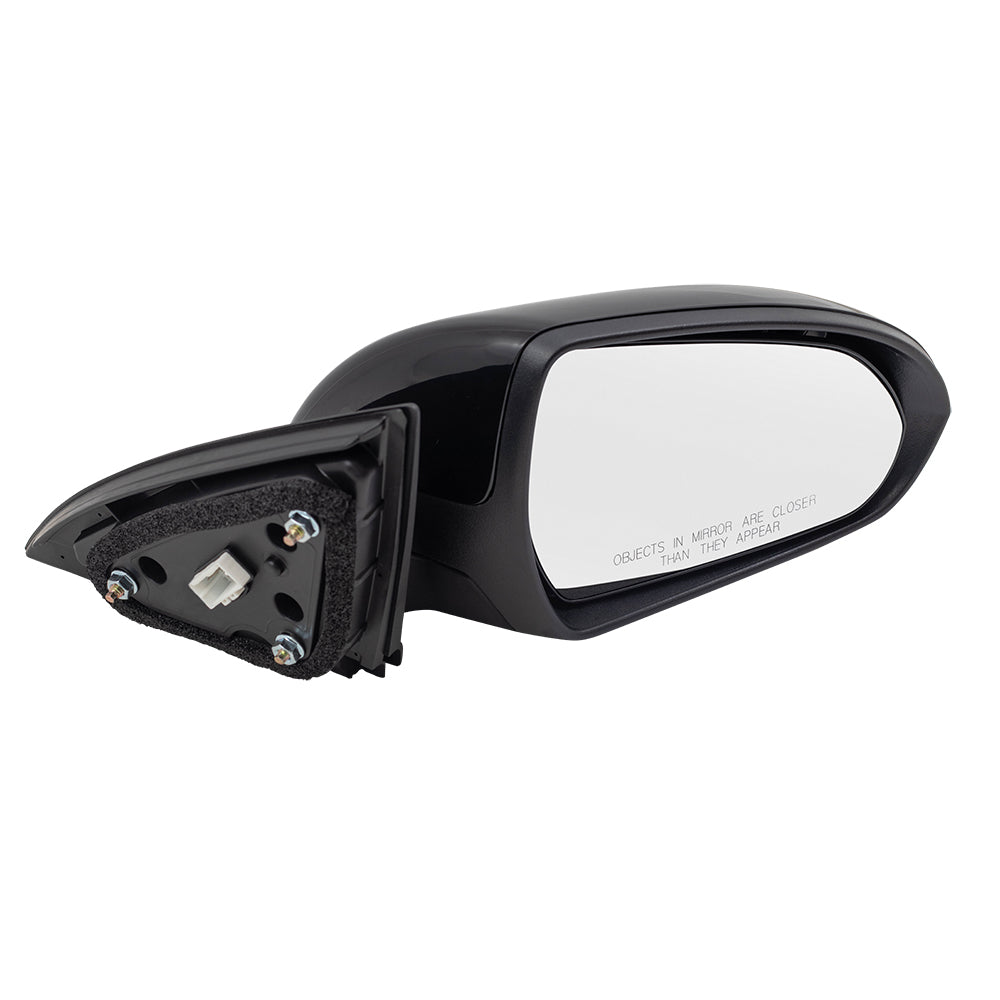 Brock Replacement Power Mirror Compatible with 2018 Elantra GT Passengers Side View Heated Spotter Glass 87620G3260 87620-G3260