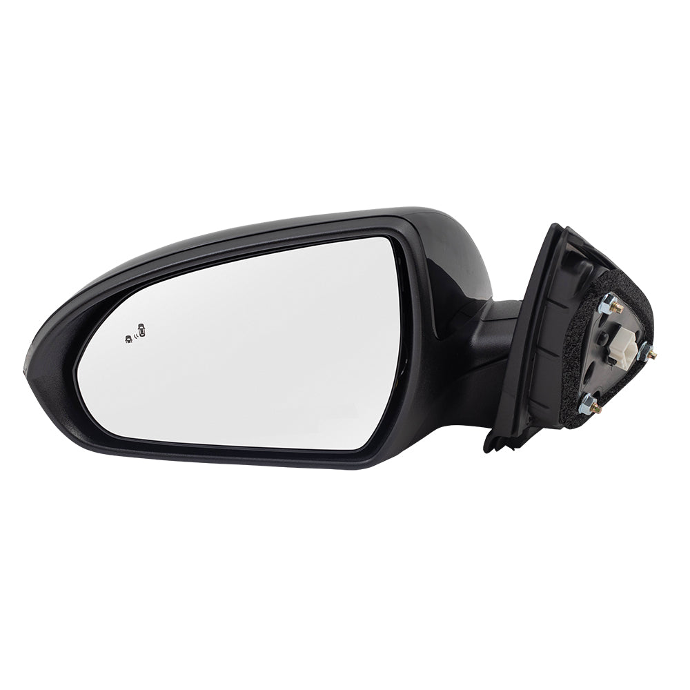 Brock Replacement Power Mirror Compatible with 2018 Elantra GT Drivers Side View Heated Signal Blind Spot Detection 87610G3250 87610-G3250