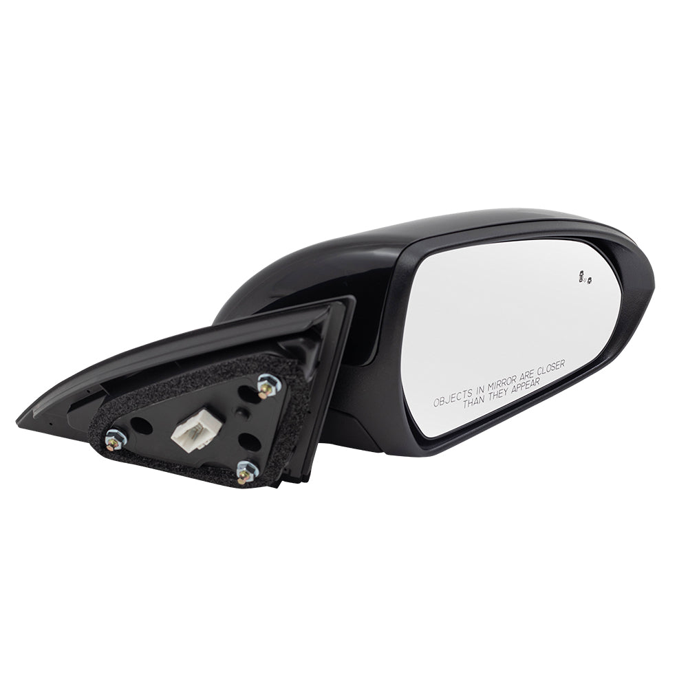 Brock Replacement Pair Power Mirrors Compatible with 2018 Elantra GT Driver and Passenger Side View Set Heated Signal Blind Spot Detection 87610G3250 87620G3250