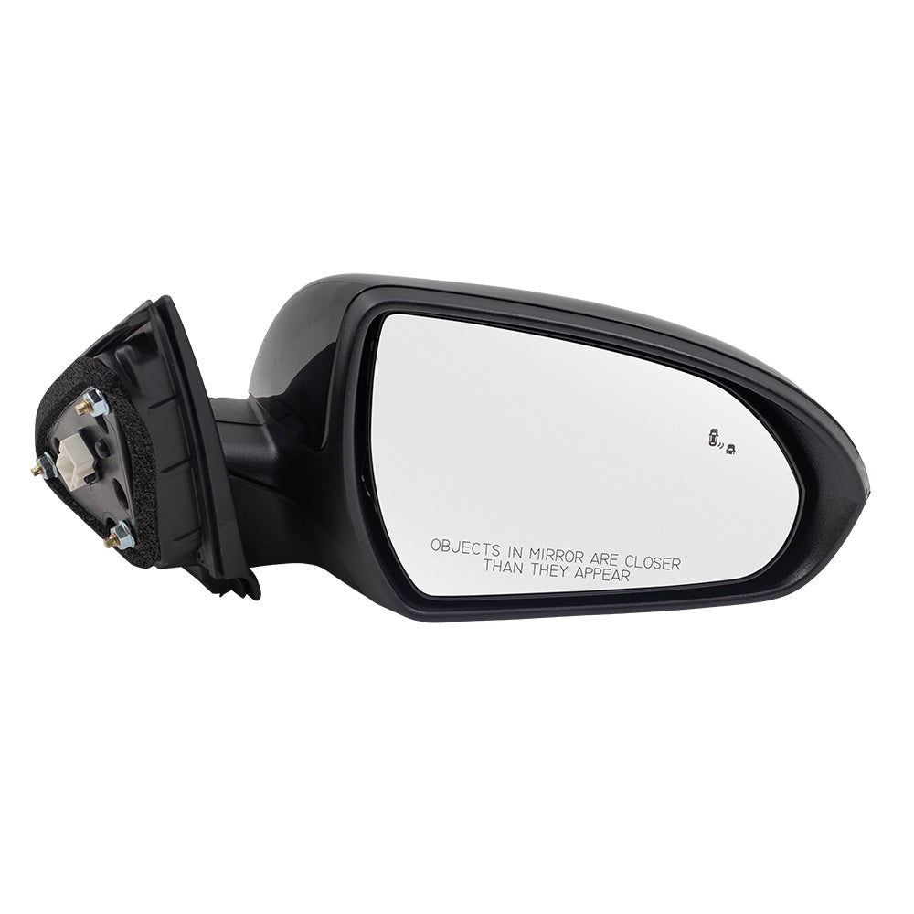 Brock Replacement Power Mirror Compatible with 2018 Elantra GT Passengers Side View Heated Signal Blind Spot Detection 87620G3250 87620-G3250