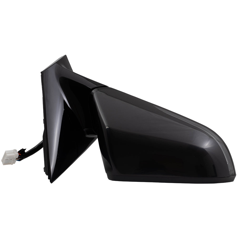 Brock Replacement Set Power Gloss Mirrors Heated with Signal Memory Blind Spot Detection Compatible with 2018 2019 Sonata