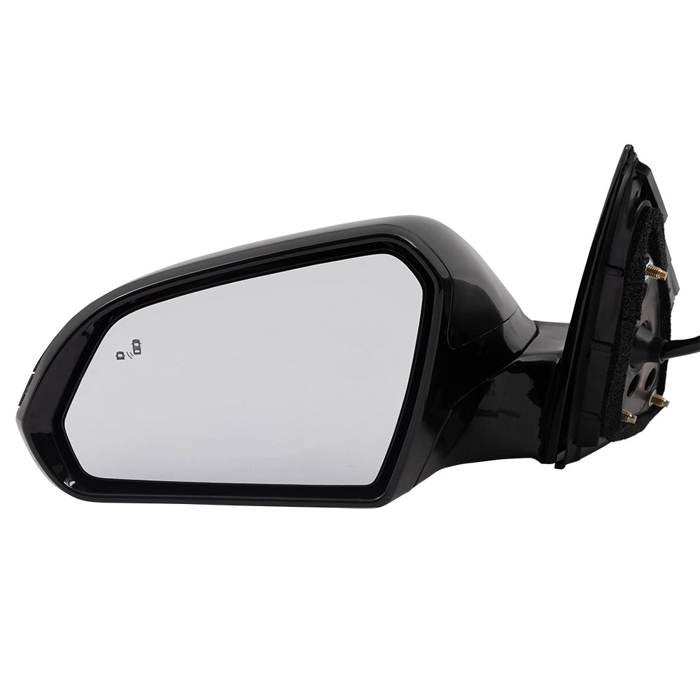 Brock Replacement Driver Power Mirror Heated with Signal Memory Blind Spot Detection Compatible with 2015 2016 2017 Sonata