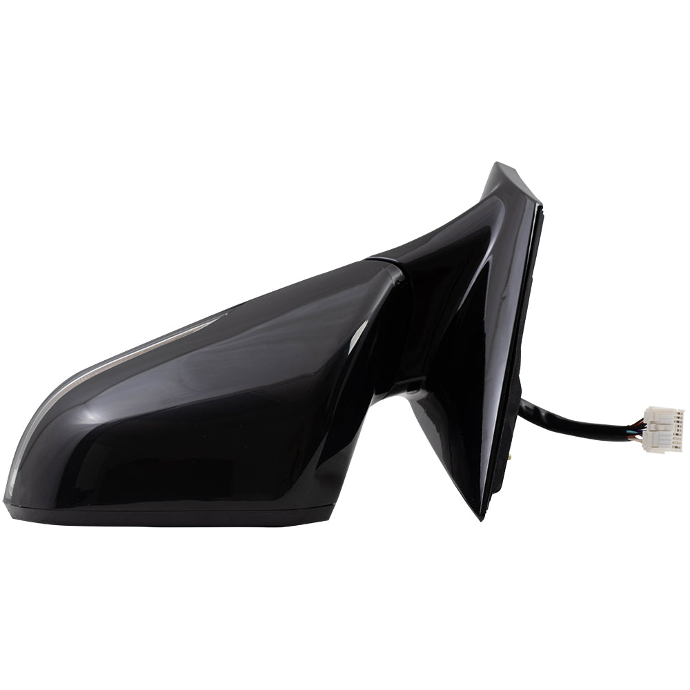 Brock Replacement Driver Power Mirror Heated with Signal Memory Blind Spot Detection Compatible with 2015 2016 2017 Sonata