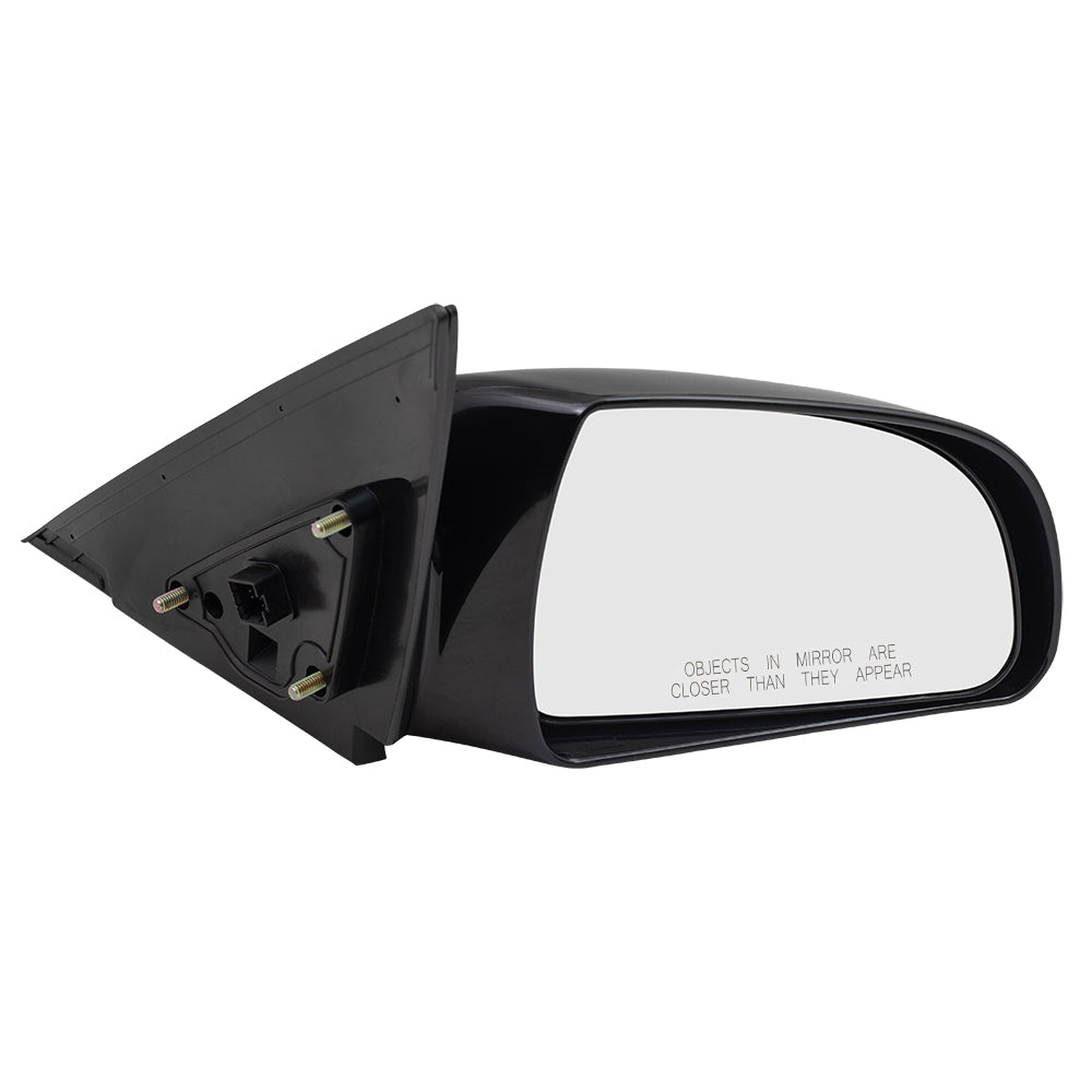 Brock Aftermarket Replacement Passenger Right Power Mirror Paint to Match Black With Heat Compatible With 2006-2010 Hyundai Sonata