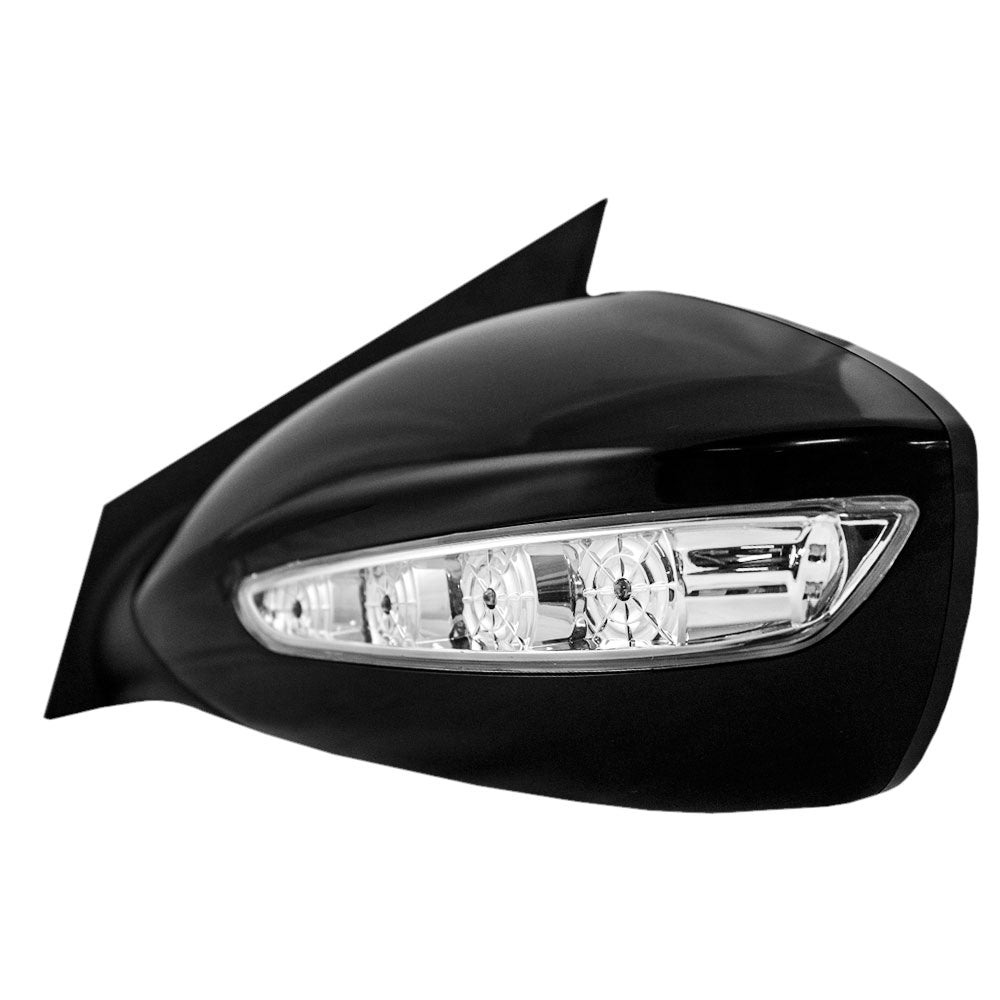 Brock Replacement Drivers Power Side View Mirror Heated Signal Compatible with 2011-2014 Sonata 87610-3Q110