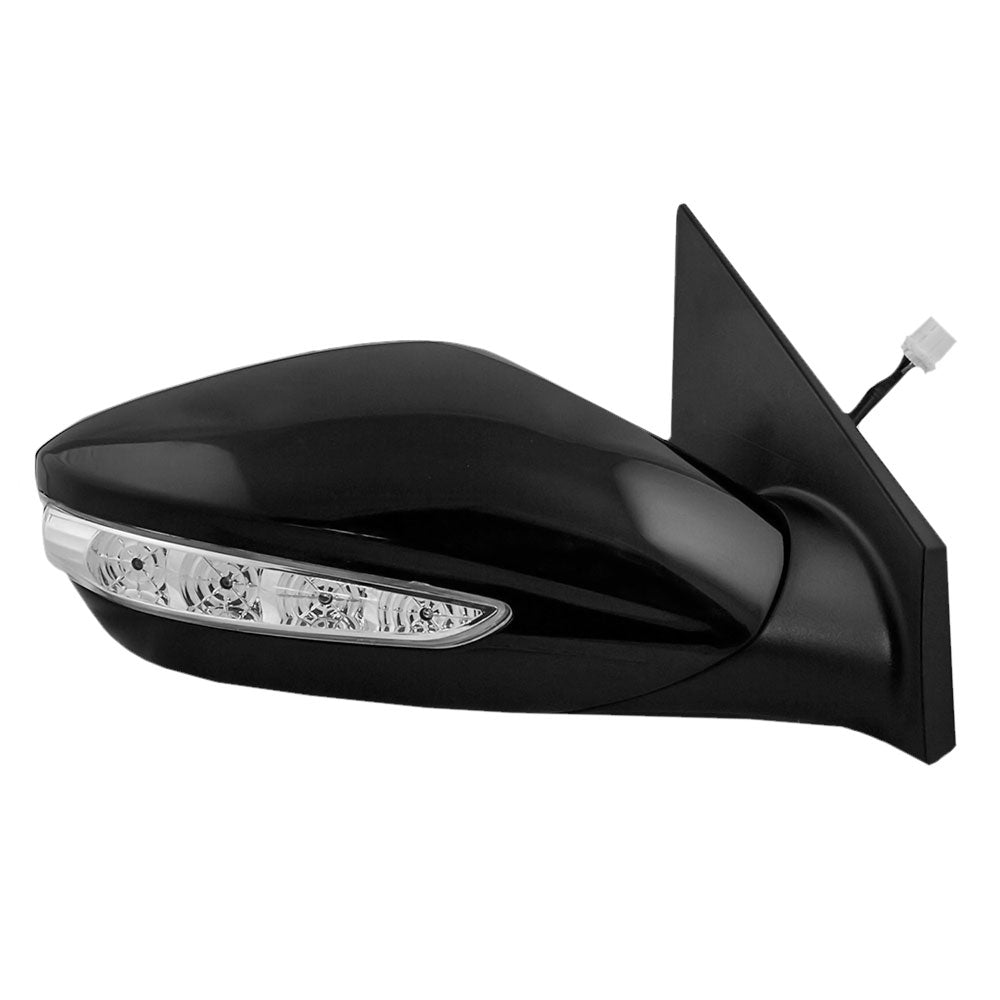 Brock Replacement Passengers Power Side View Mirror Heated Signal Compatible with 2011-2014 Sonata 87620-3Q110