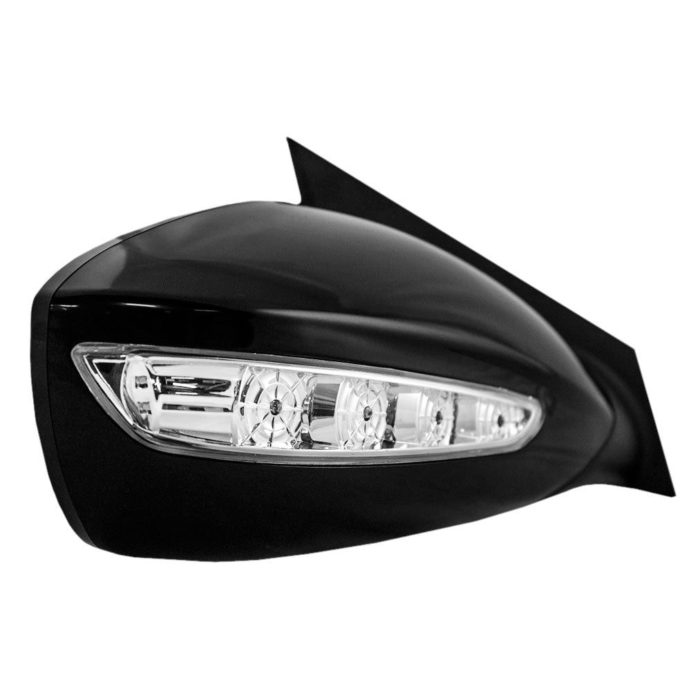 Brock Replacement Passengers Power Side View Mirror Heated Signal Compatible with 2011-2014 Sonata 87620-3Q110