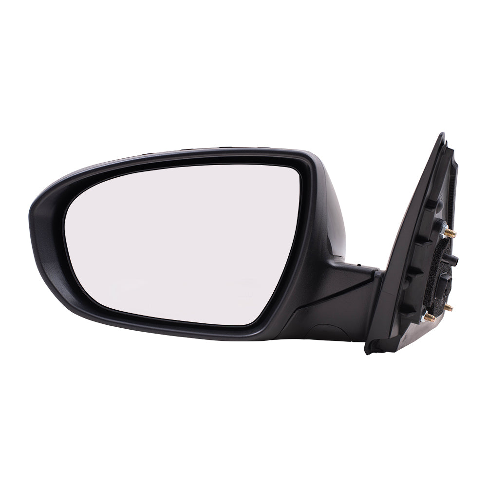 Brock Replacement Driver Power Side View Mirror with Signal Manual Folding w/o Heat Compatible with 11-13 Optima 876102T110