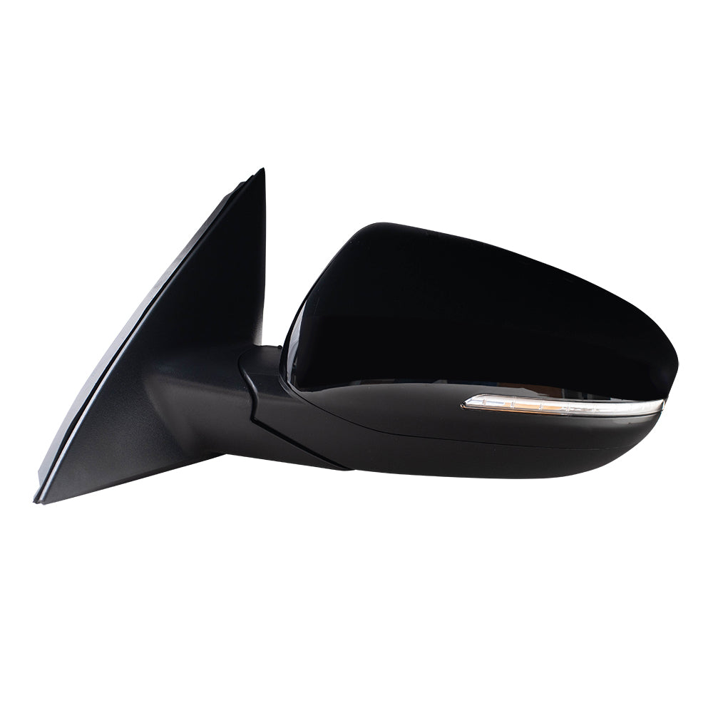 Brock Replacement Driver Power Side View Mirror with Signal Manual Folding w/o Heat Compatible with 11-13 Optima 876102T110