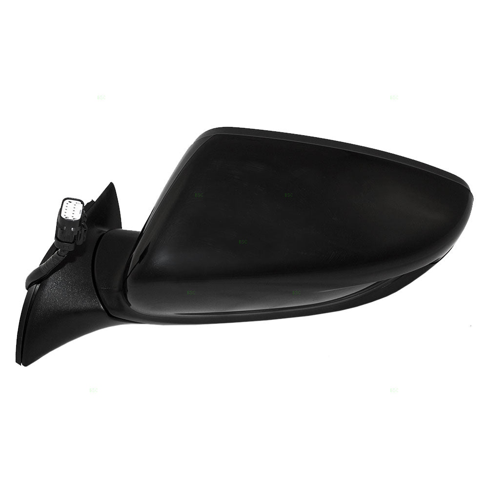 Brock Replacement Drivers Power Side View Mirror Heated Ready-to-Paint Compatible with 14-16 Forte & Forte5 87610A7200