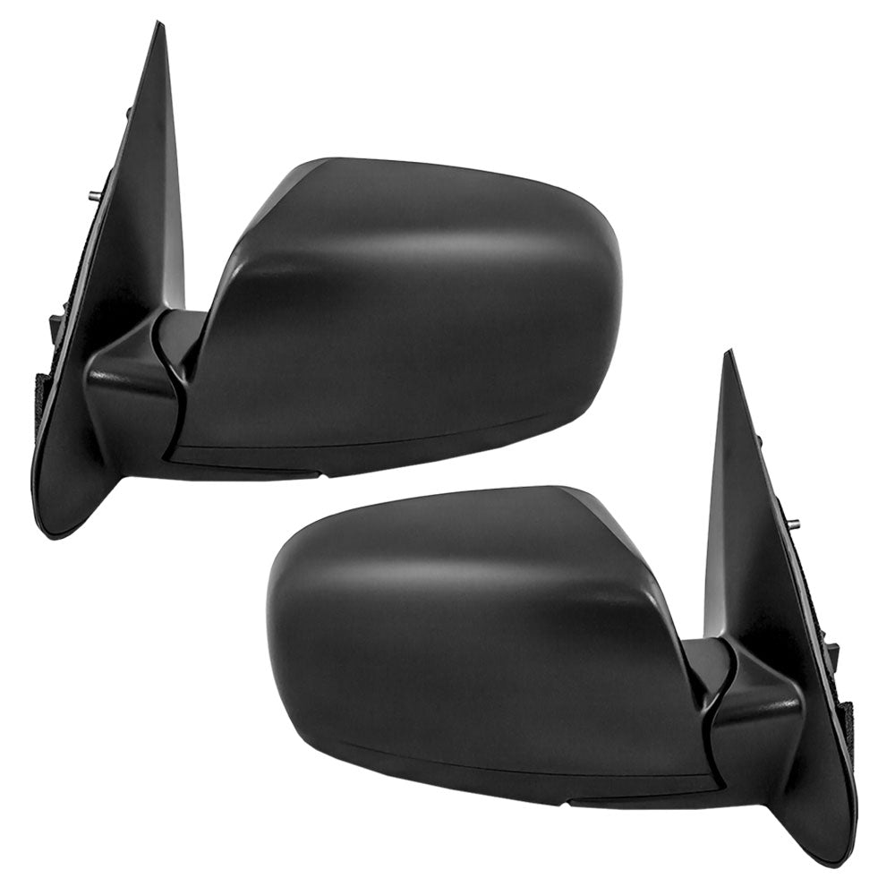 Brock Replacement Driver and Passenger Power Side View Mirrors Textured Compatible with 2007-2012 Santa Fe