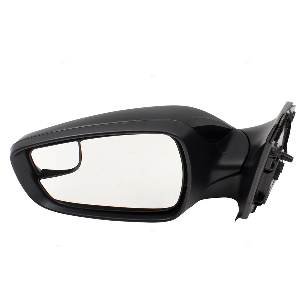 Brock Replacement Drivers Power Side View Mirror Heated w/ Blind Spot Glass Left Compatible with 14-17 Accent 876101R900