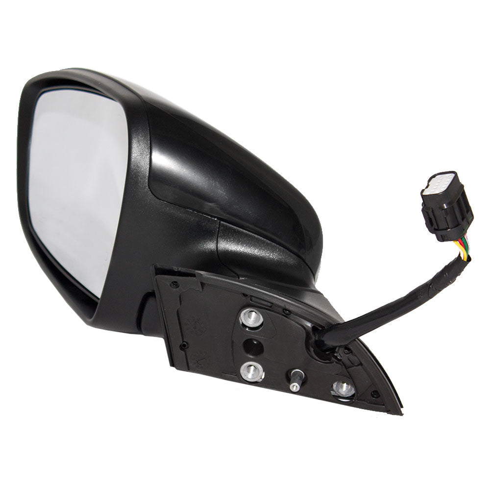 Brock Replacement Drivers Power Side View Mirror Heated Signal Puddle Lamp Power Folding Compatible with Forte & Forte5 87610A7280