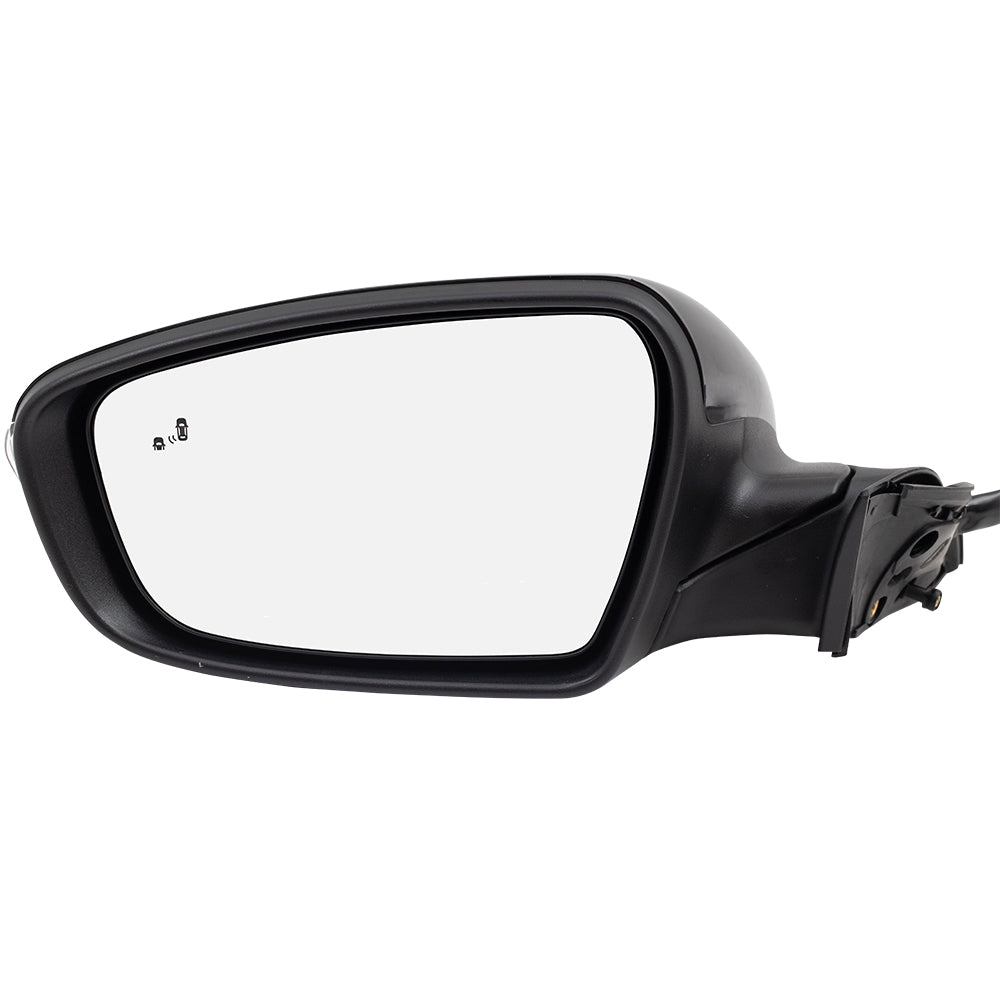 Brock Replacement Side View Mirror Compatible with 2017-2018 Forte Forte5 Driver Power Folding Heated Signal Puddle Lamp Blind Spot Detection 87610B0040