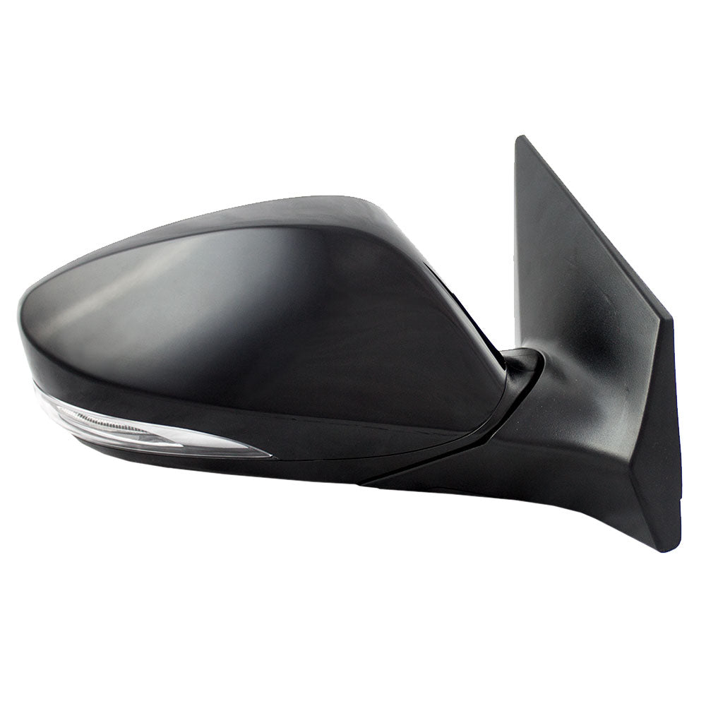 Brock Replacement Passengers Power Side View Mirror Heated Signal Ready-to-Paint Compatible with Elantra 876203Y000