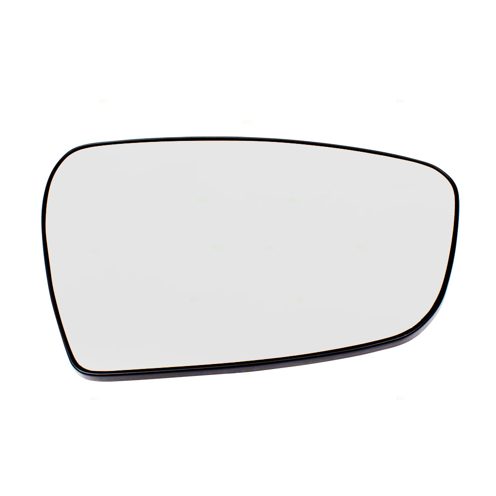 Brock Replacement Passengers Side View Mirror Glass w/ Base Heated compatible with 14-18 Forte Sedan & Forte5 87621A7040