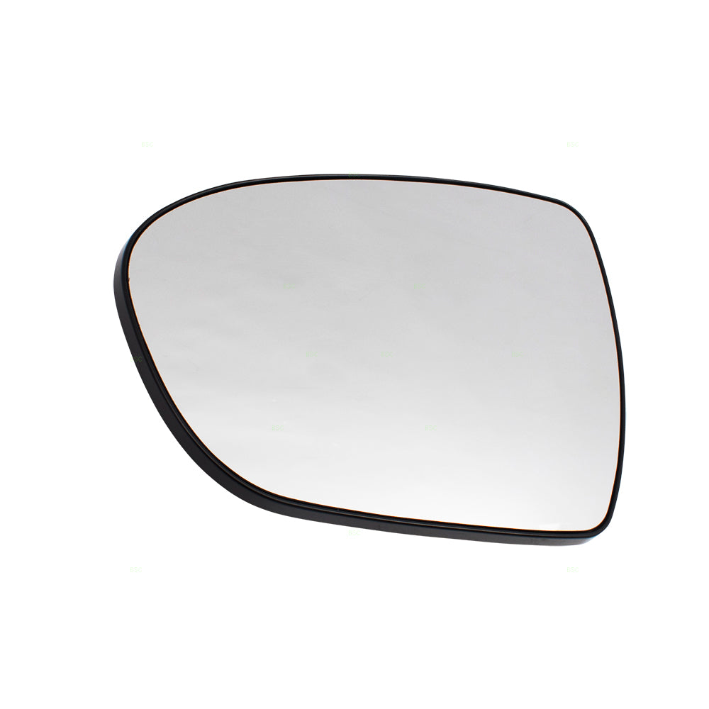 Brock Replacement Pair Set Side View Mirror Glass & Bases Heated compatible with Optima 876112T110 876212T110