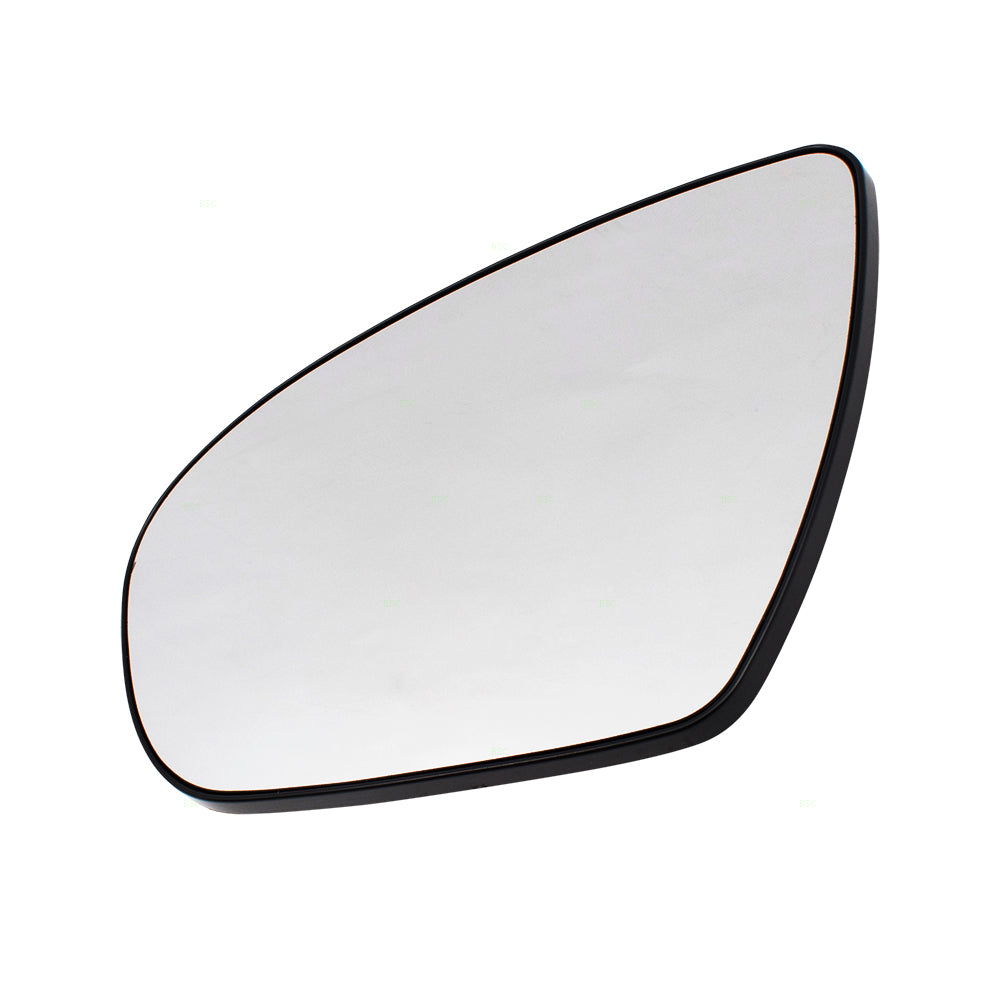 Brock Replacement Pair Set Side View Mirror Glass & Bases Heated compatible with Optima 876112T110 876212T110