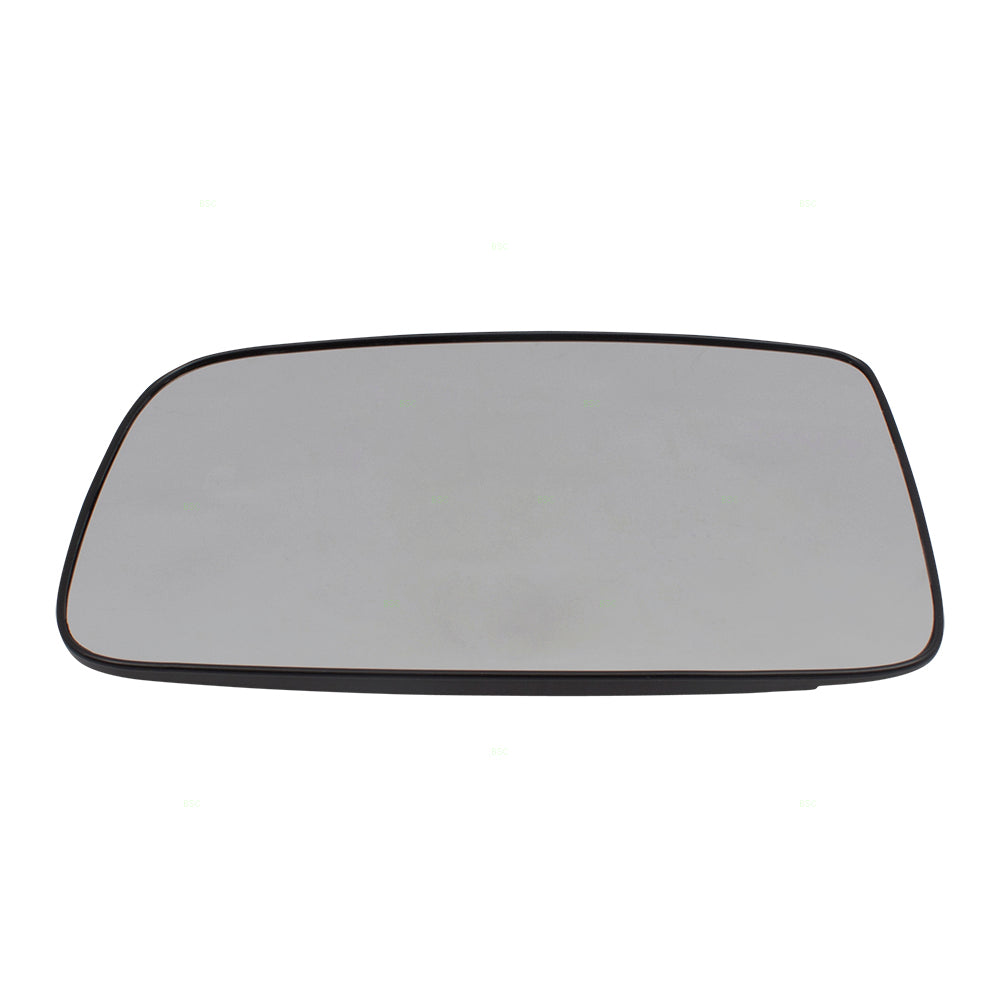 Brock Replacement for Pair Set Side View Mirror Glass & Bases Compatible with 02-07 Lancer MR574587 MR574588