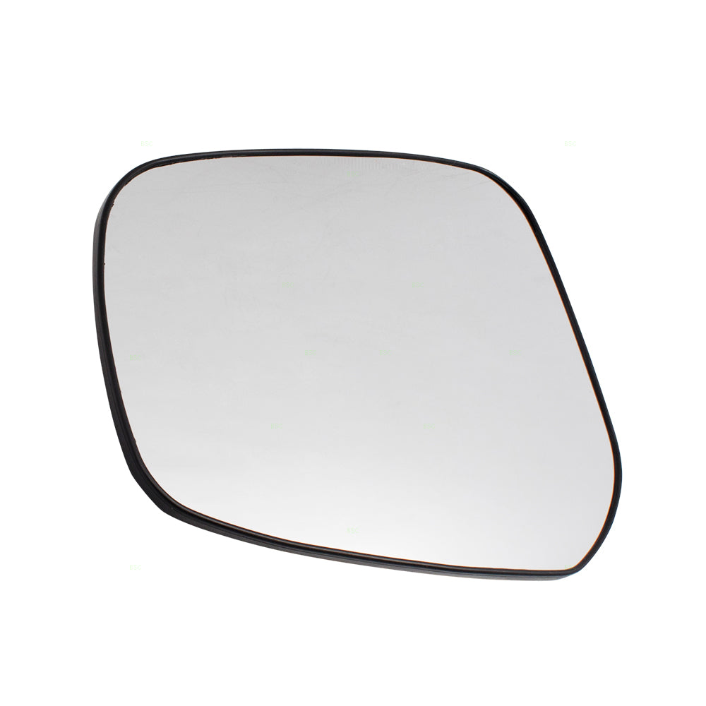 Brock Replacement for Pair Set Side View Mirror Glass & Bases Heated Compatible with 15-17 Lancer 7632B327 7632C390