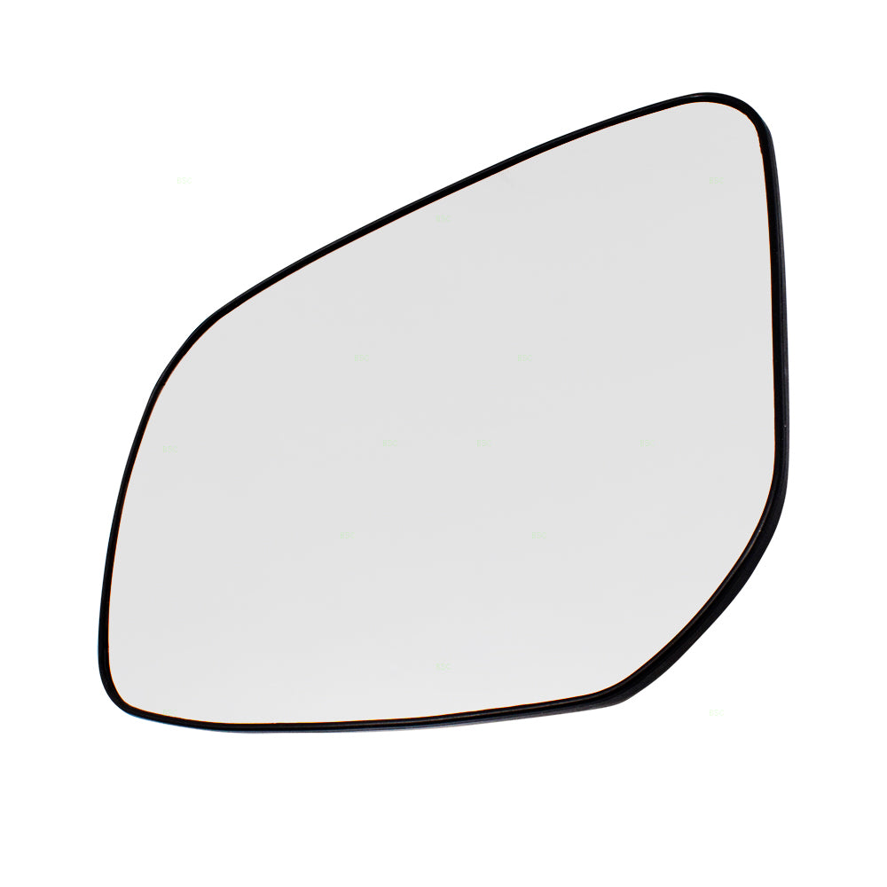 Brock Replacement for Pair Set Side View Mirror Glass & Bases Heated Compatible with 15-17 Lancer 7632B327 7632C390