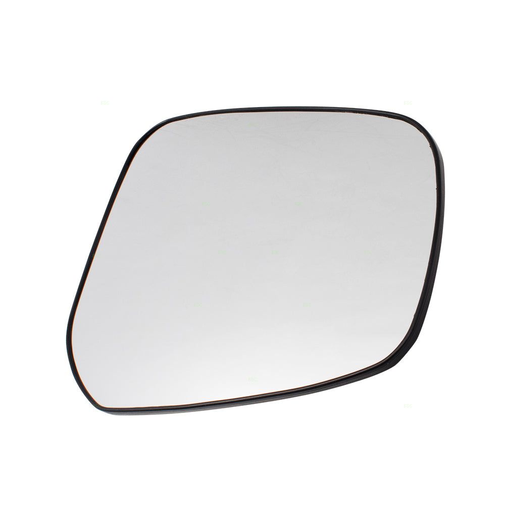 Brock Replacement for Passengers Side View Mirror Glass & Base Heated Compatible with15-17 Lancer 7632C390