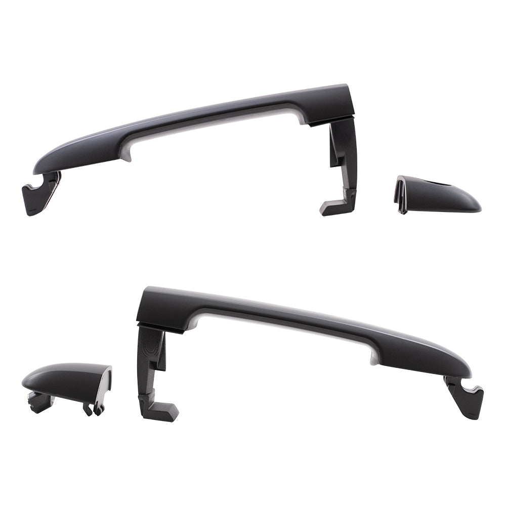 Brock Replacement Pair Set Front Outside Exterior Door Handles compatible with Sonata 82651-3K000 82652-3K020