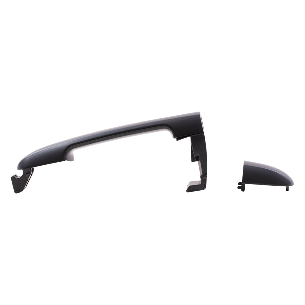 Brock Replacement Pair Set Rear Outside Exterior Door Handles compatible with Sonata 83652-3K010 82651-3K020