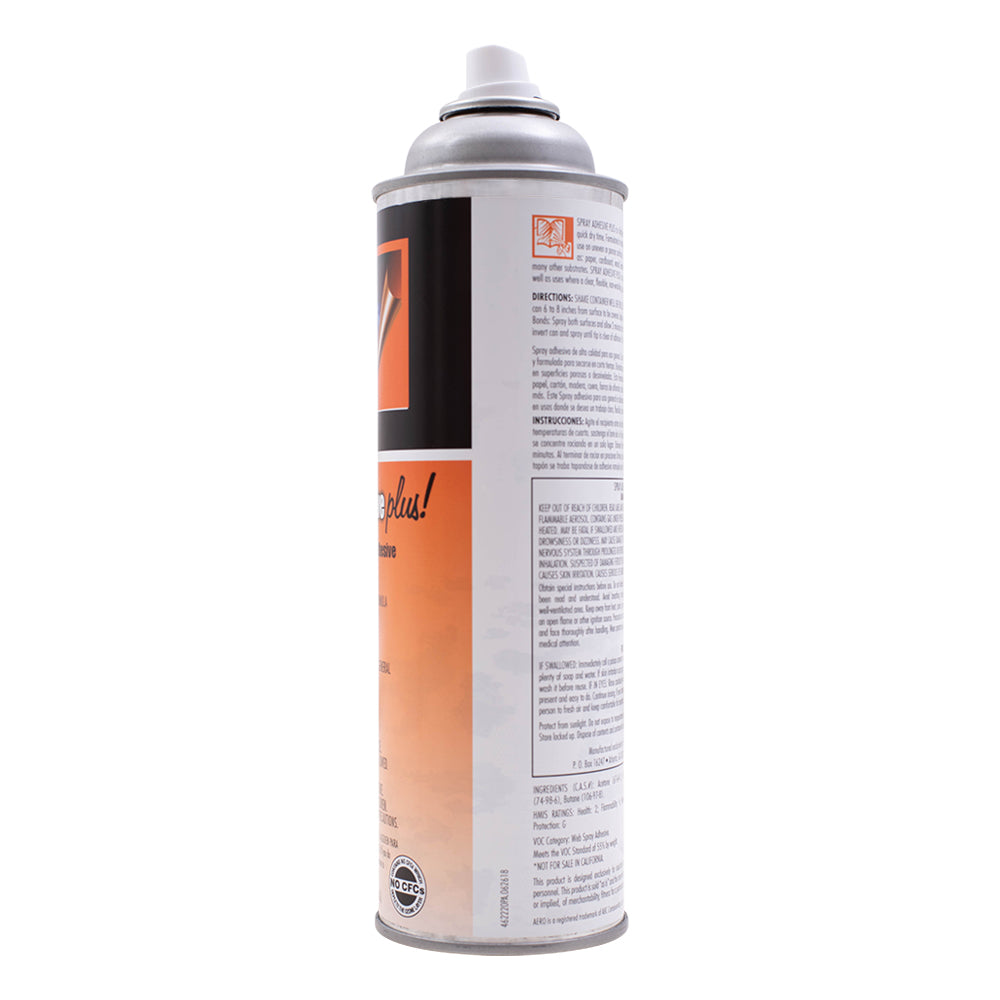 Heavy Duty Multi Purpose Adhesive Aerosol Spray 12 oz Can Fast Bond on Metal Leather Plastic Fabric for Repair Arts Crafts Retail Home