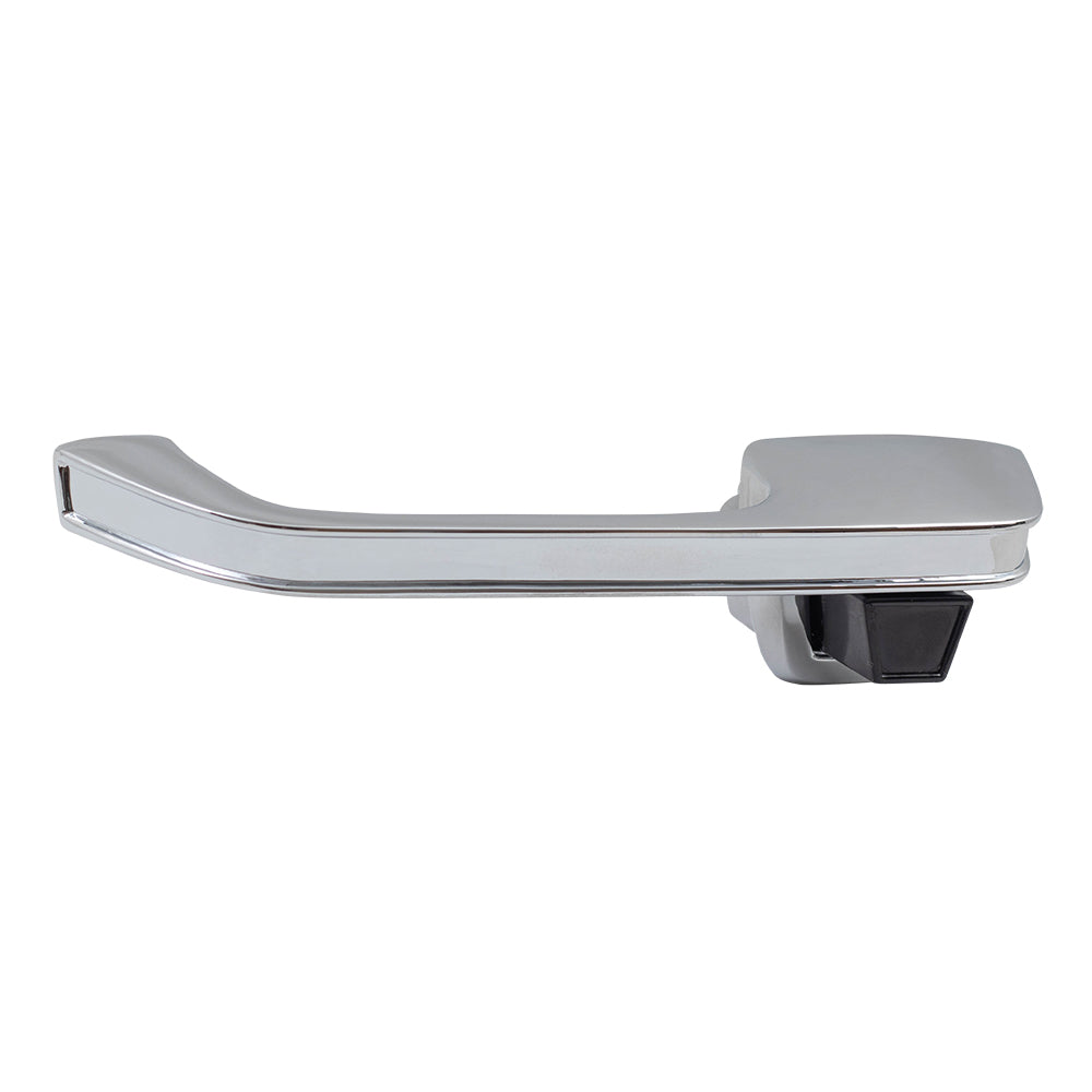 Brock Aftermarket Replacement Front or Rear Driver Left Outside Door Handle Chrome With Gasket Compatible With 1973-1991 GM Truck