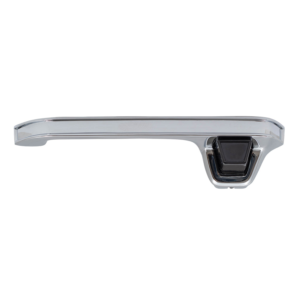 Brock Aftermarket Replacement Front or Rear Driver Left Outside Door Handle Chrome With Gasket Compatible With 1973-1991 GM Truck