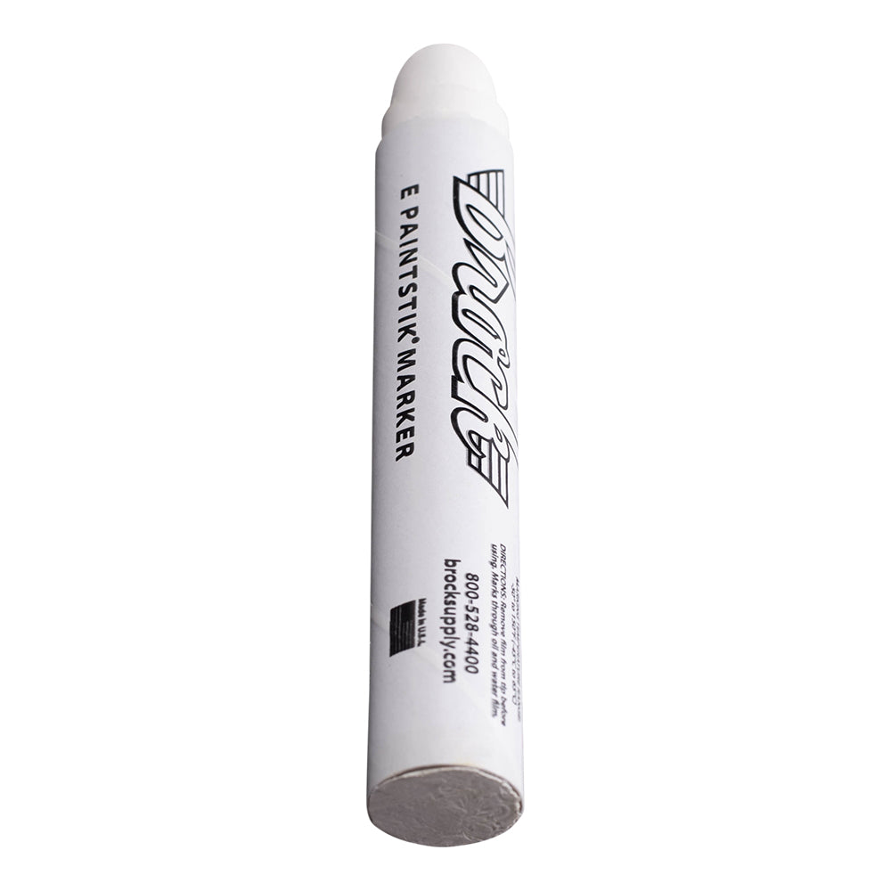 Brock White E Paintstiks - High Intensity Solid Paint Marking Crayon - Multi-Surface - Fast Drying - Wear & Water Resistant For Dimly Lit Areas – Dozen