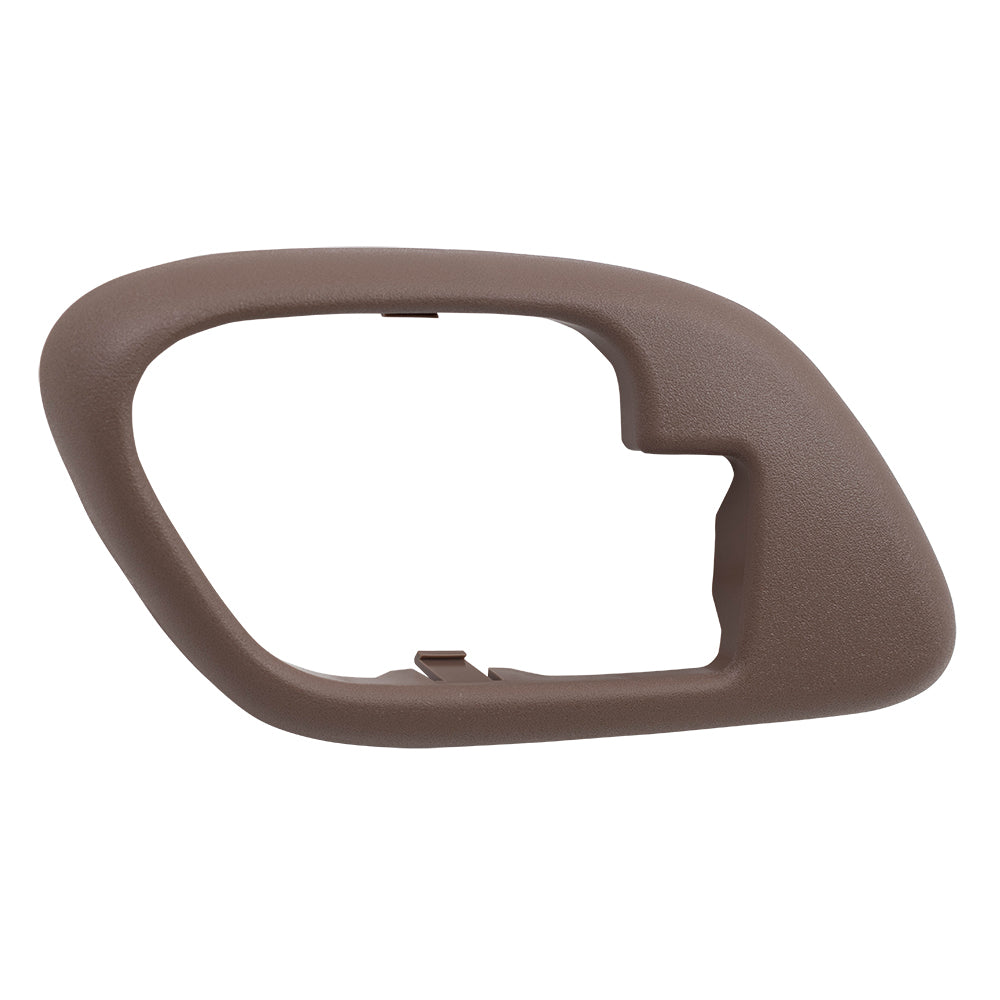 Brock Replacement Drivers Inside Interior Front or Rear Brown Door Handle Trim Bezel Compatible with Pickup Escalade Tahoe Suburban Yukon