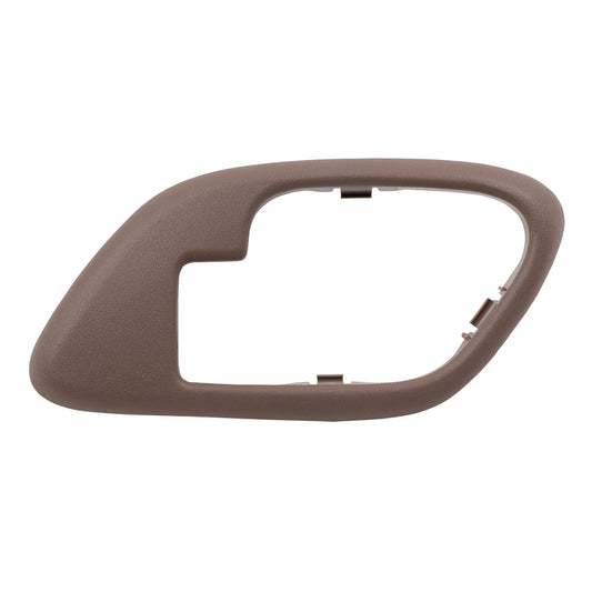 Brock Replacement Passengers Inside Inner Brown Door Handle Trim Bezel Compatible with Pickup Escalade Tahoe Suburban Yukon