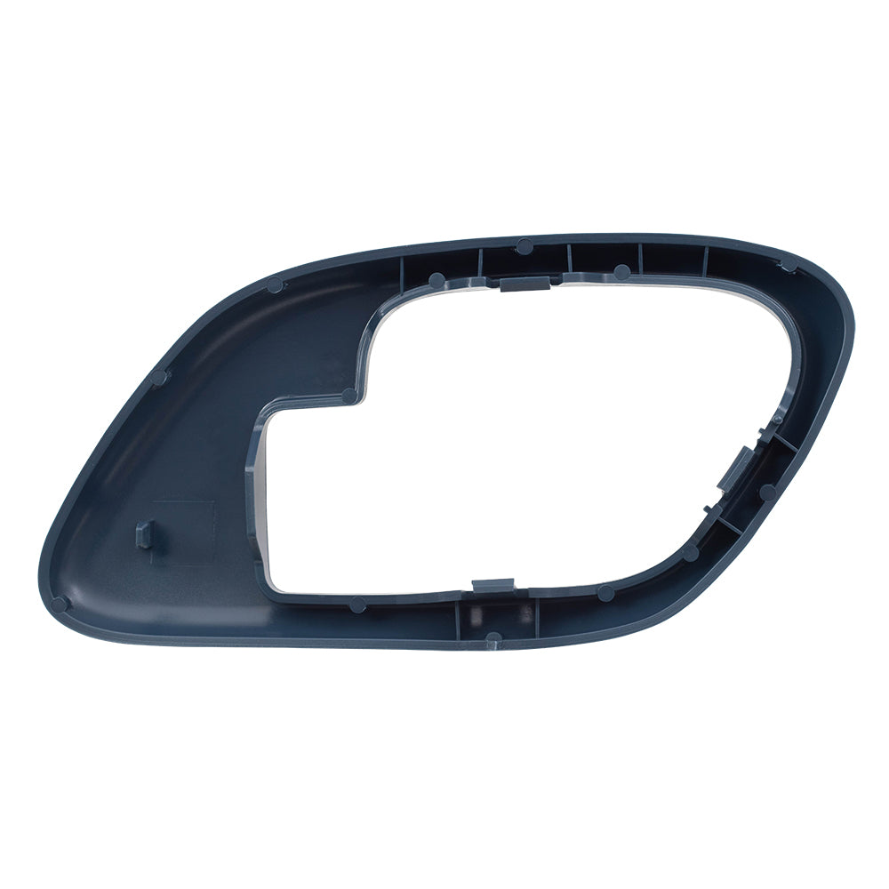 Brock Replacement Drivers Inside Inner Blue Door Handle Trim Bezel Compatible with Pickup Escalade Tahoe Suburban Yukon