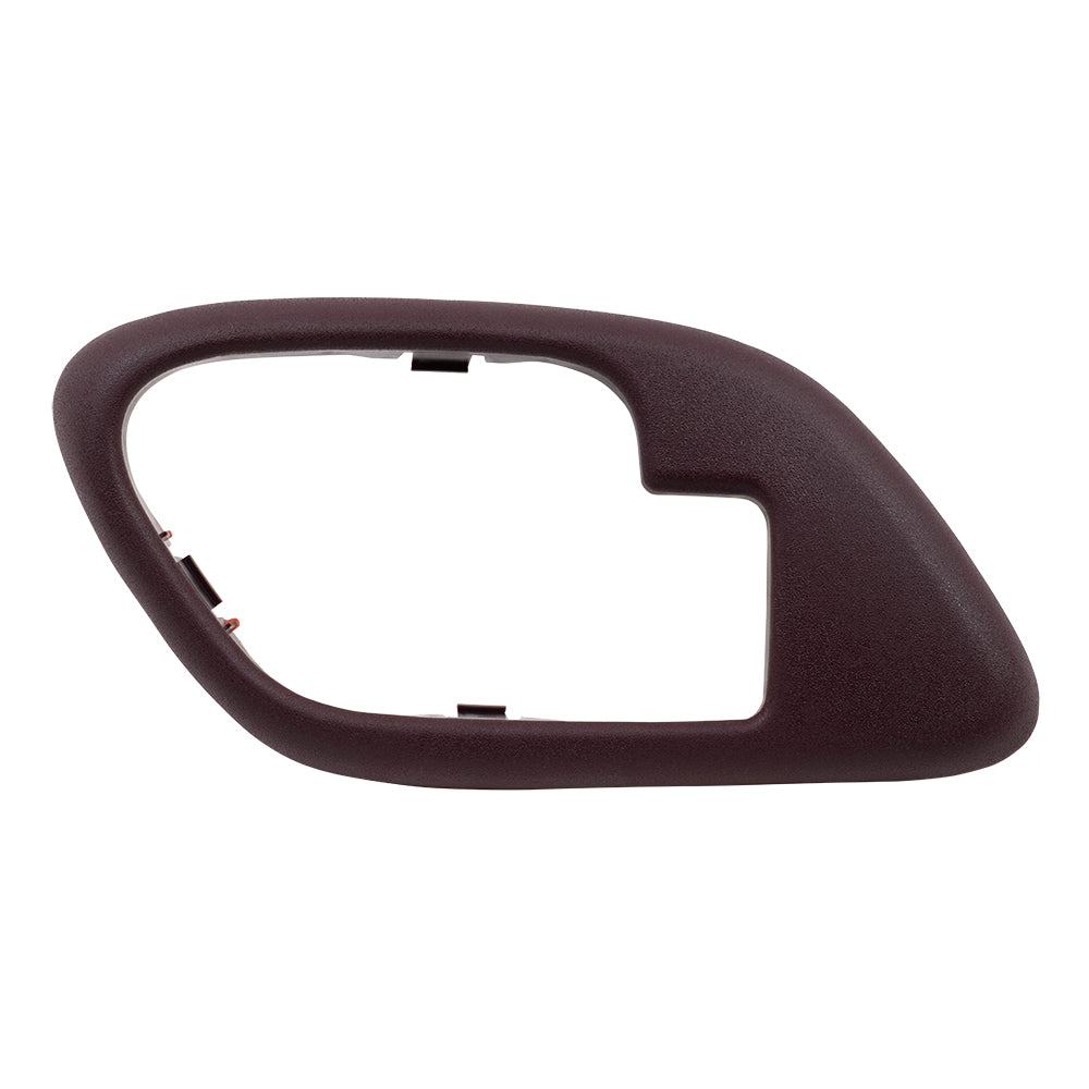 Brock Replacement Drivers Inside Inner Red Door Handle Trim Bezel Compatible with Pickup Escalade Tahoe Suburban Yukon